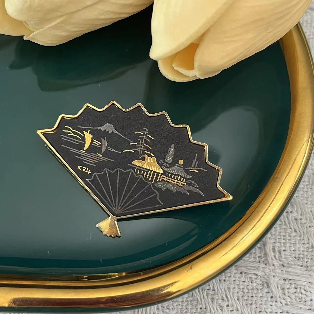 铜合金胸针 胸针 vintage中古首饰回流孤品AM526