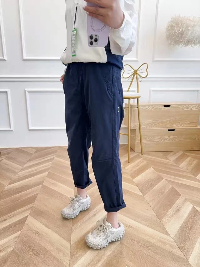 新娜姐家【然然同款直锥裤】休闲时尚纯色薄款清爽吸湿透气速干1030