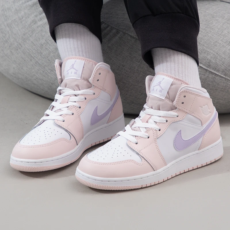 Nike耐克正品女鞋Air Jordan 1 Mid AJ1复古百搭中帮篮球鞋FD8780