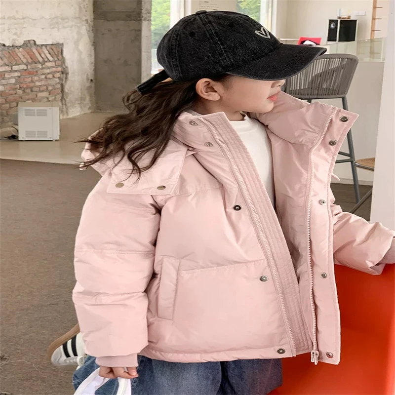 318【元宝】儿童时尚休闲防水防污羽绒服-29091女童女宝宝外套