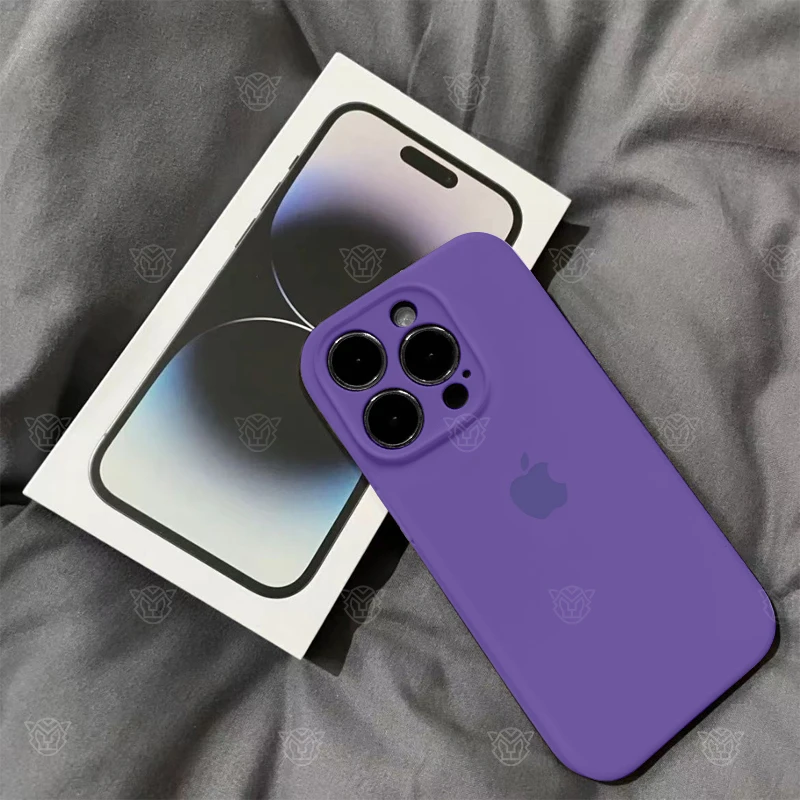 打工人数码好物苹果15ProMax手机壳液态硅胶iPhone14/13/12紫水晶