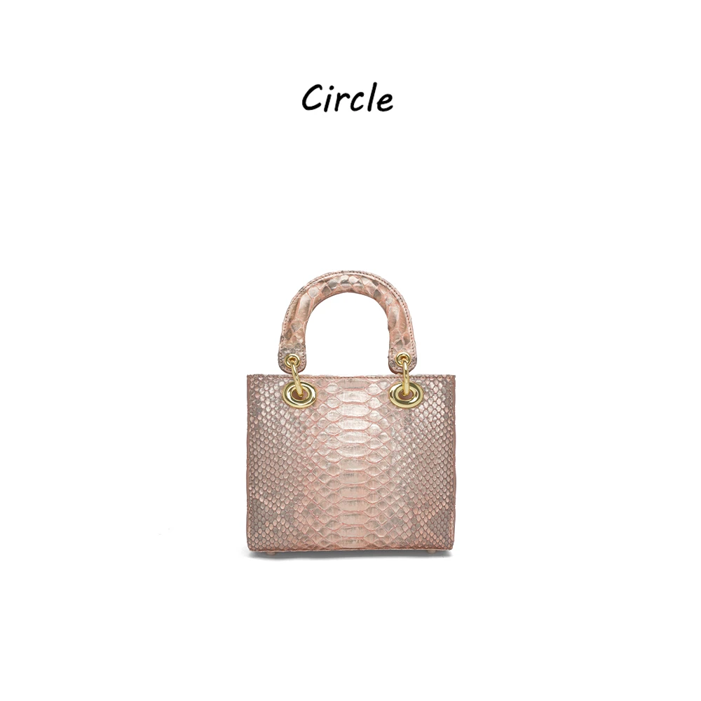【圈圈私定】新款蛇皮手提单肩斜挎妃妃包（20*17.5）