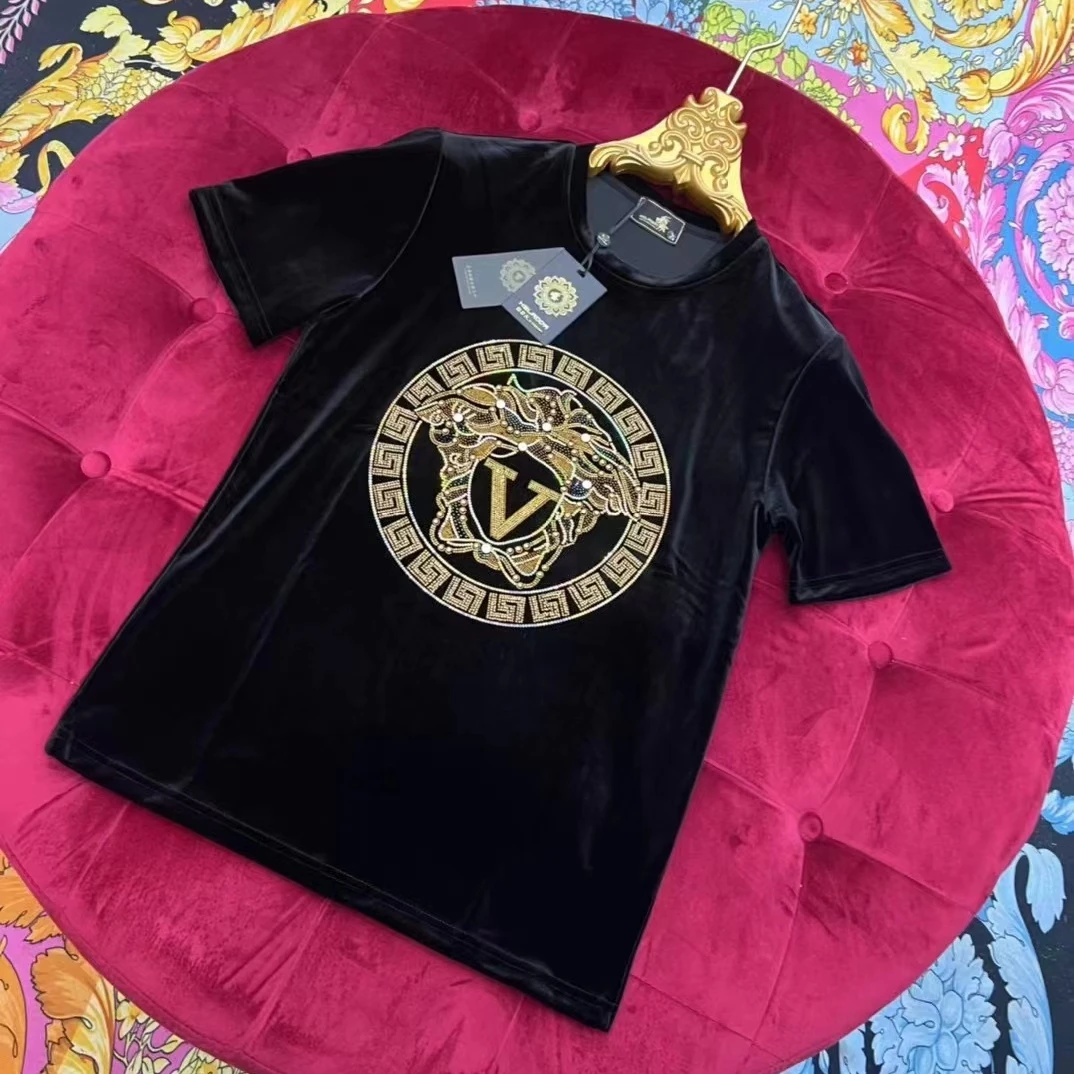 2022年秋季新品植绒雅丽绒大码男士短袖