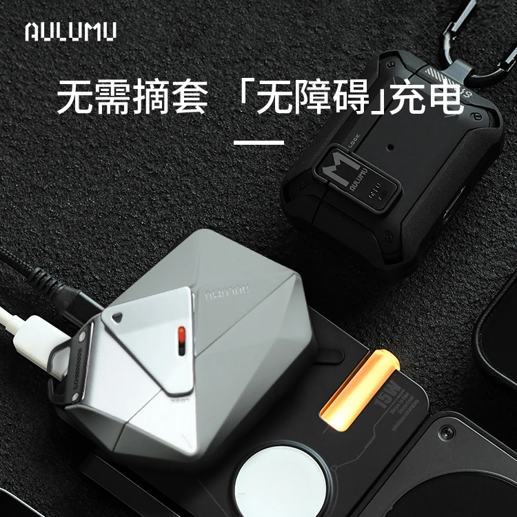 星图airpods pro2保护套tup软壳金属挂钩蓝苹果牙无线1外壳耳机脖