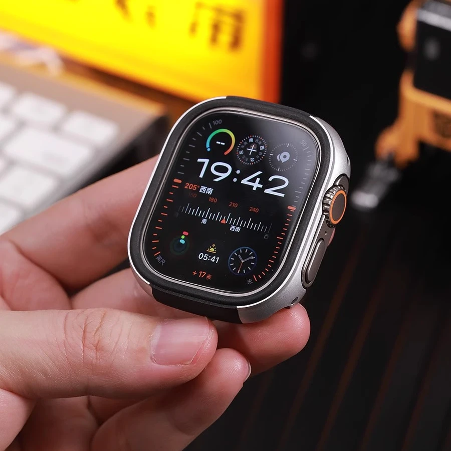 星图ultra49mm11铝合金边框软硅胶内套苹果手表带壳iwatch2389s10