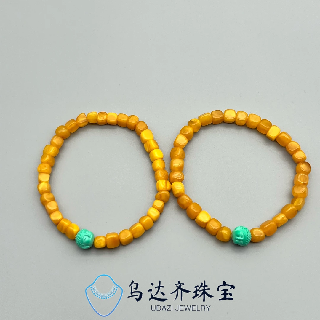 【乌达齐珠宝】5mm方粒+佛公DIY单圈手串@多样性只发其中一件