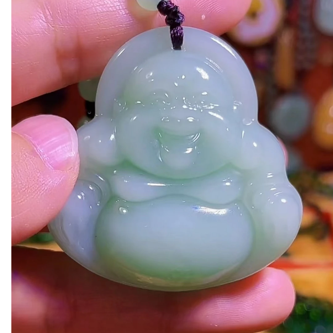 1粉丝福利浅色大肚元宝佛吊坠百搭款