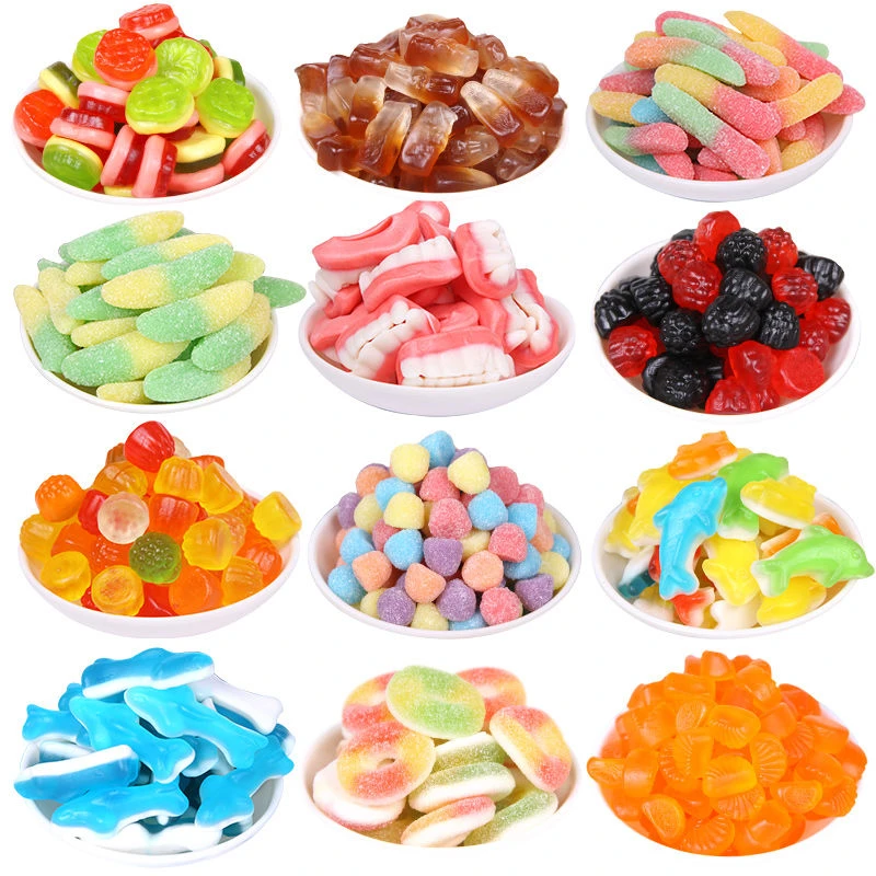 【工厂直营批发】果汁果味软糖200-1000g橡皮糖混合味Q糖qq零食酸甜