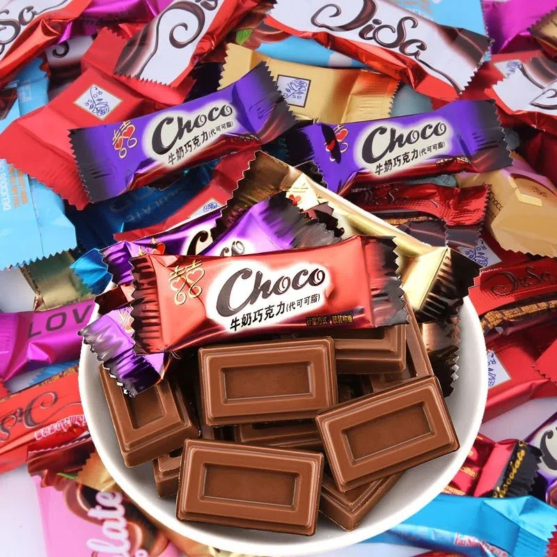 新年糖果牛奶巧克力批发 混合喜糖年货巧克力休闲小零食