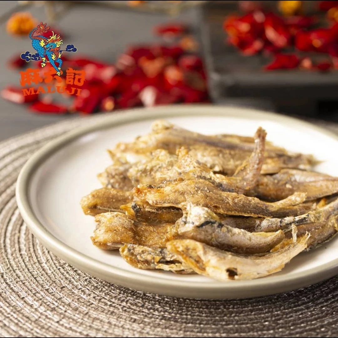 麻六记【小黄鱼】黄鱼酥香酥海苔香辣小鱼干休闲零食海鲜30g*6袋