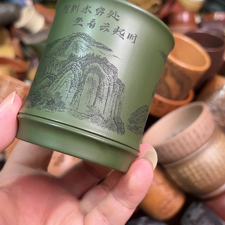 紫砂茶杯全手工紫砂主人杯