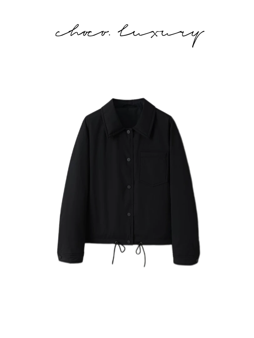 CHOCO【休闲日记】轻型90白鸭绒羽绒衬衫式短款外套 C823