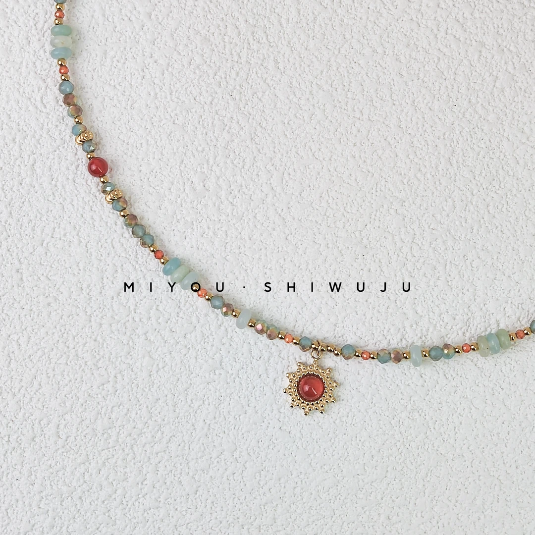 钛钢琉璃项链 【长安项链】原创设计