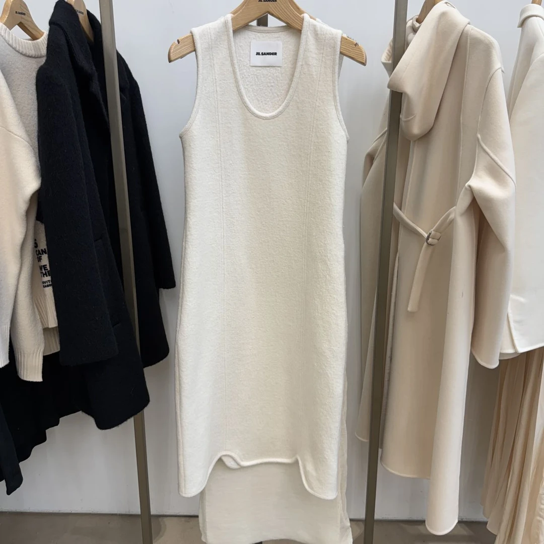 全新未使用 jil sander 女士无袖背心连衣裙