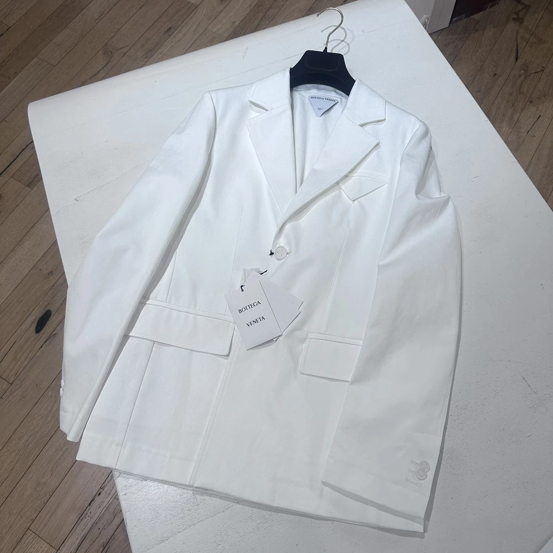 全新未使用 BOTTEGA VENETA/葆蝶家 白色气质西装上衣