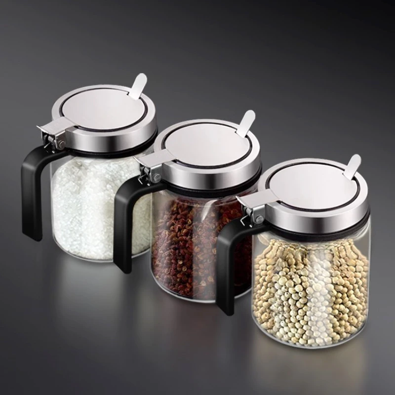玻璃家用调料盒调料罐调料瓶调味罐收纳盒油壶组合装盐罐子厨房用