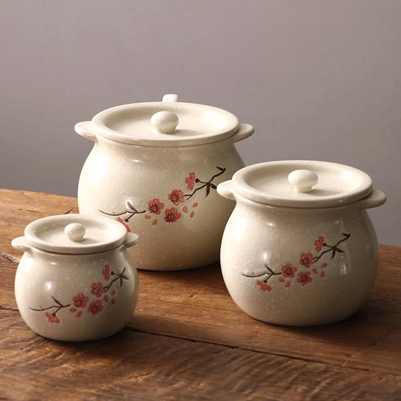 耐高温专用家用猪油罐厨房家用复古密封储物罐陶瓷大号调味罐带盖