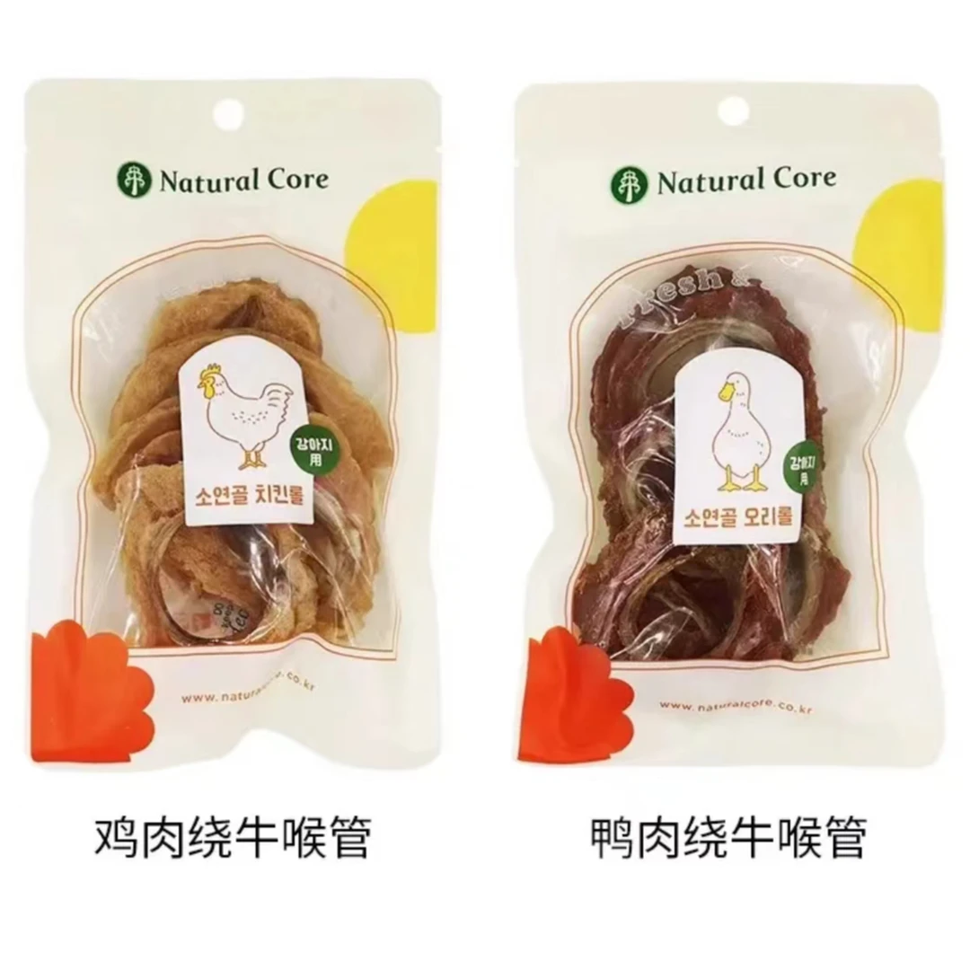 【磨牙零食】Naturalcore天然核心美味狗狗零食鸡鸭肉绕牛喉管磨牙