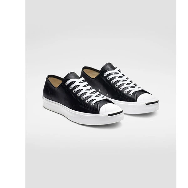 匡威converse正品开口笑黑色白色经典款皮面鞋男鞋女鞋164224女款