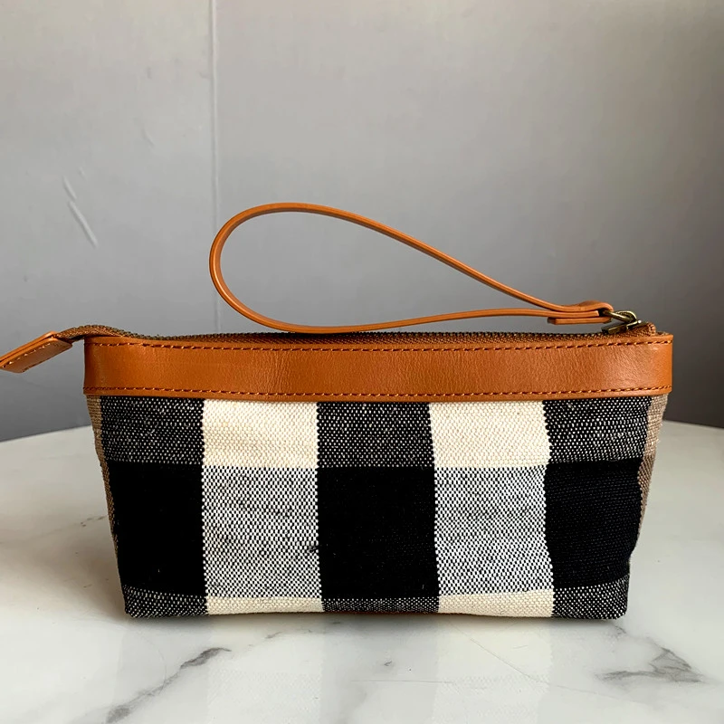 清清推荐~配头层牛皮小手拿包零钱包