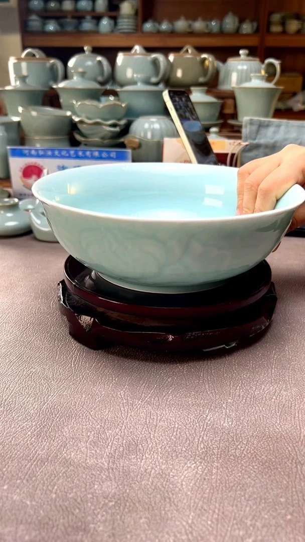 【闪购商品】其他玉青无纹汤盆H