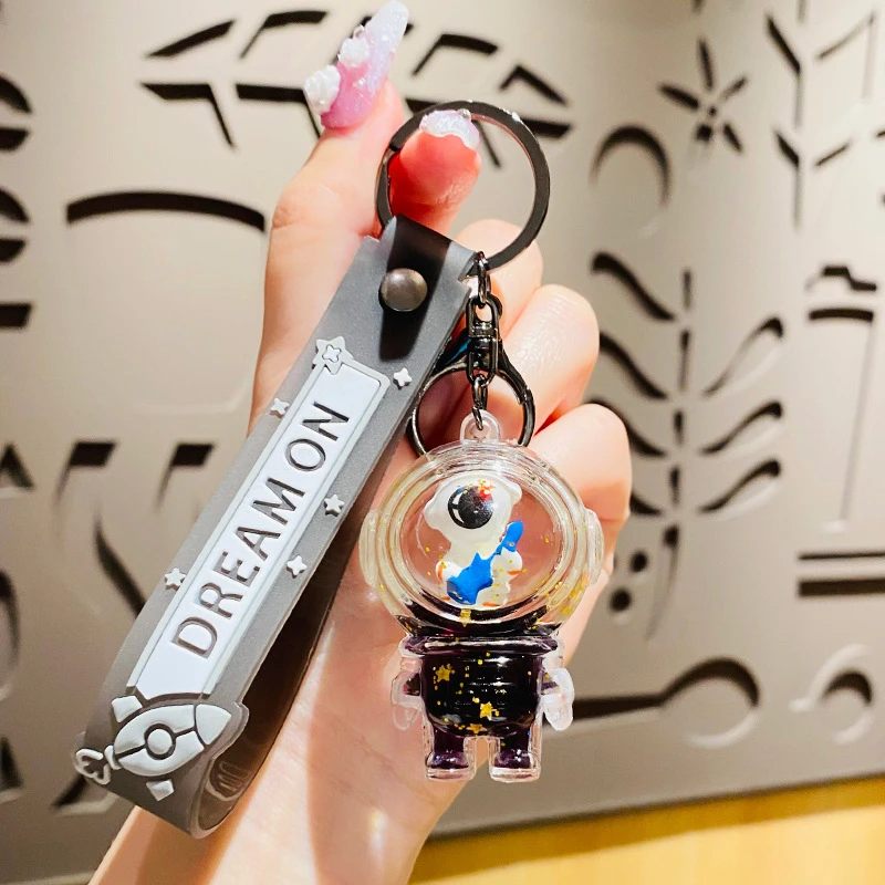 创意透明入油太空人漂浮瓶学生包包时尚挂件小礼品卡通钥匙挂件