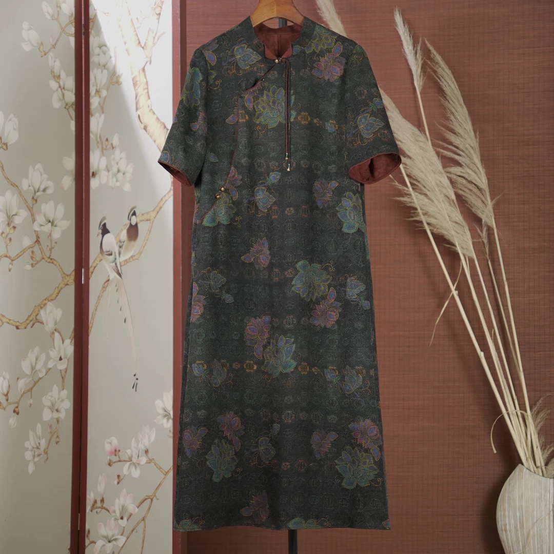 陈  新中式风 连衣裙 18522 黑色  L