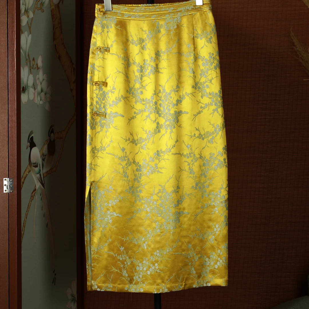 君  新中式风 半身裙 177124 黄色