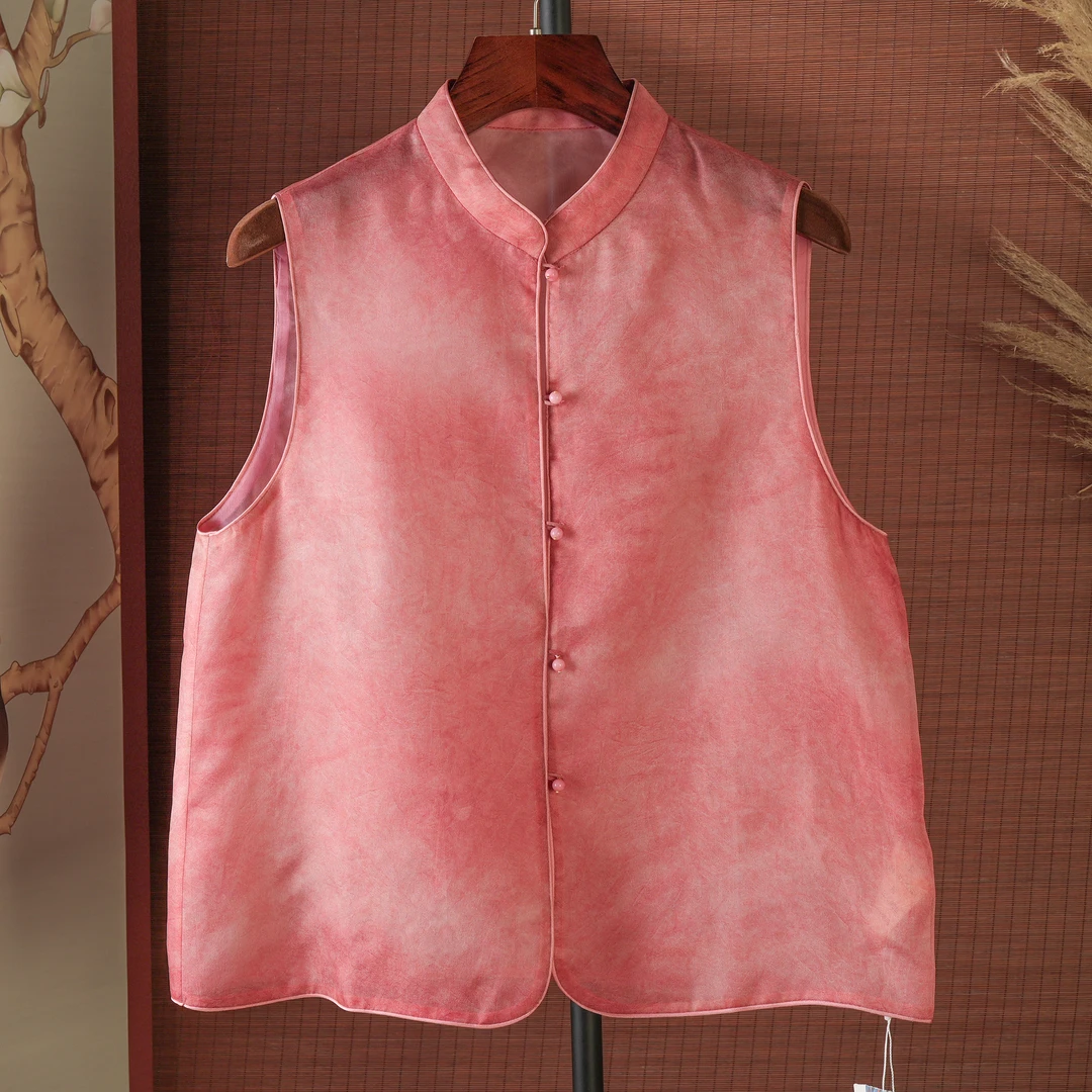 华  新中式风 179224 桔红色 马甲L