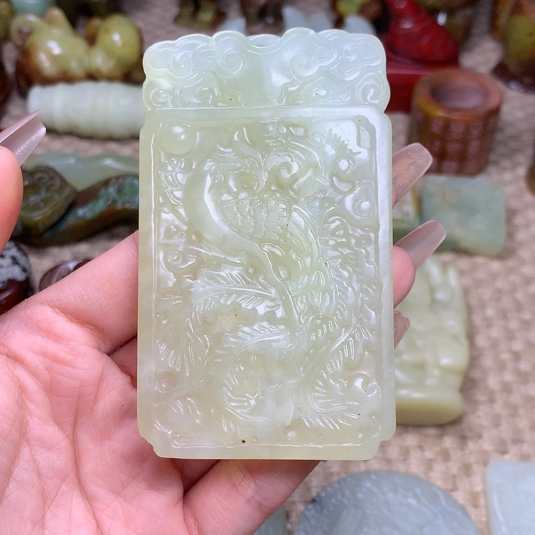 白玉菩提吊坠挂件