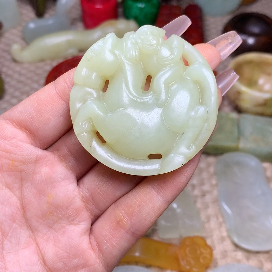 白玉菩提吊坠挂件