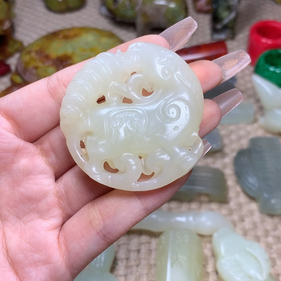 白玉菩提吊坠挂件