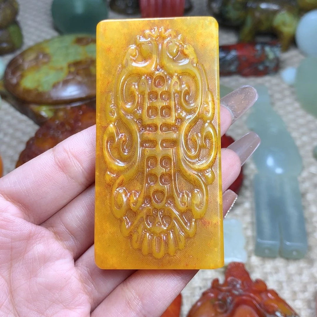 白玉菩提吊坠挂件