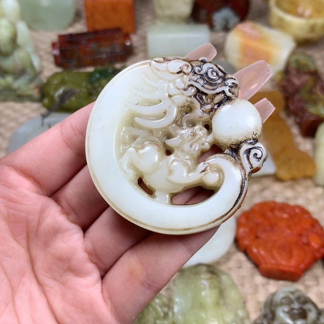 白玉菩提吊坠挂件