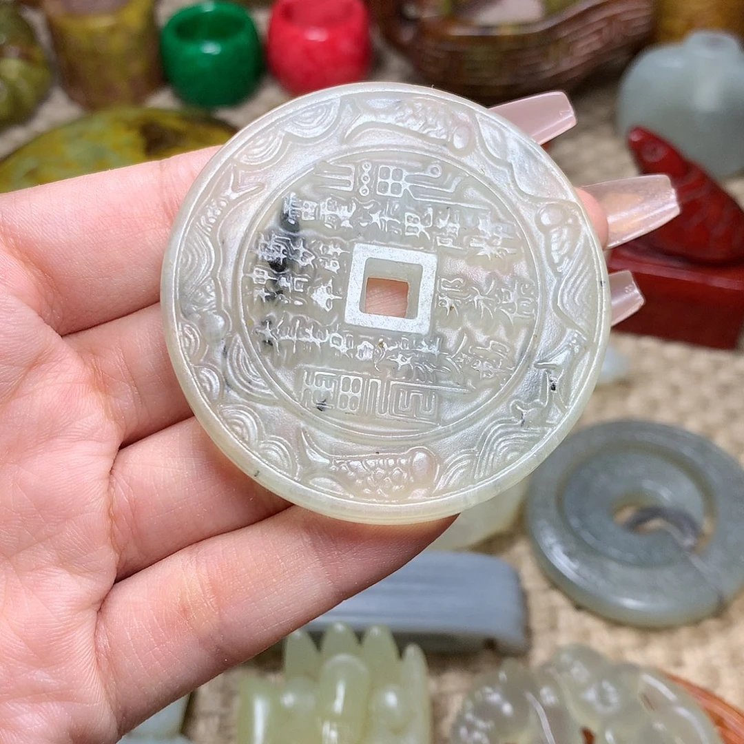 白玉菩提吊坠挂件