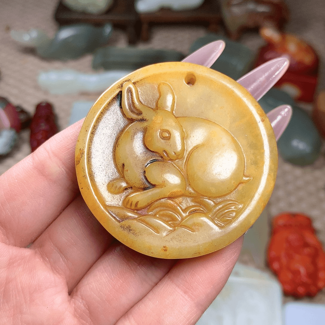 白玉菩提吊坠挂件