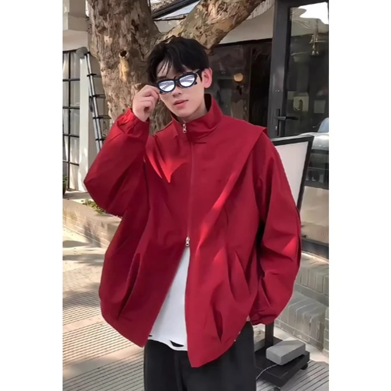 雅誉诗春秋立领宽松机能风夹克情侣户外休闲百搭痞帅外套冲锋衣
