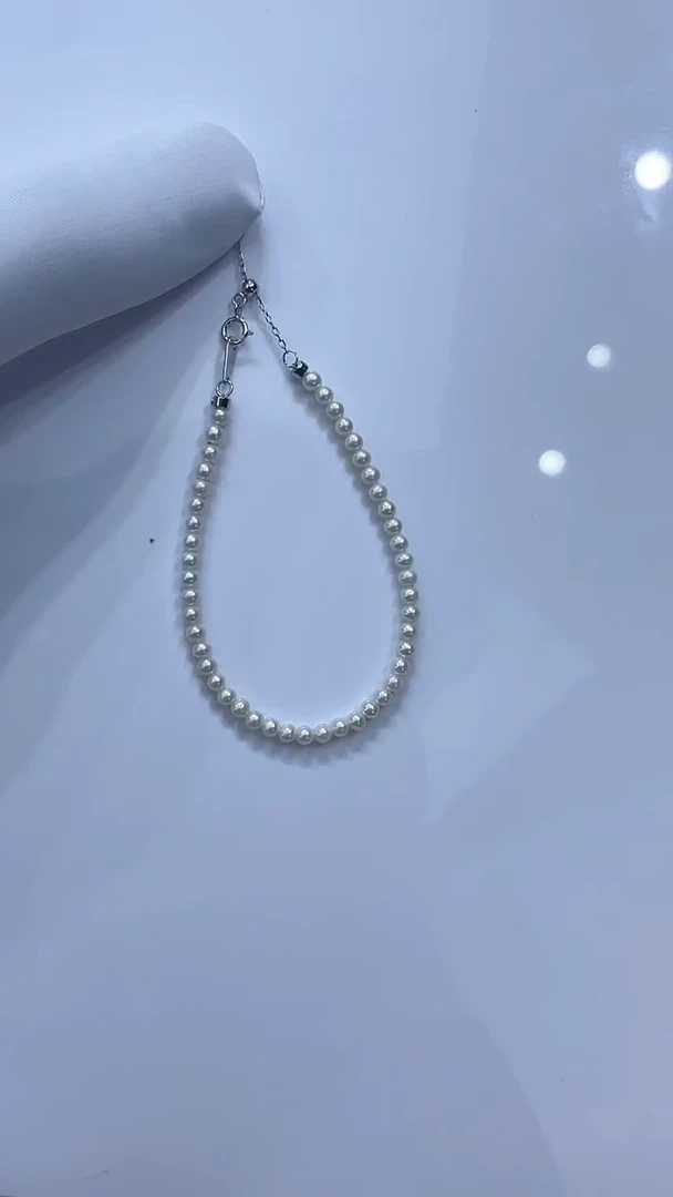 【闪购商品】淡水珍珠手链银S925镶嵌淡水珍珠手链