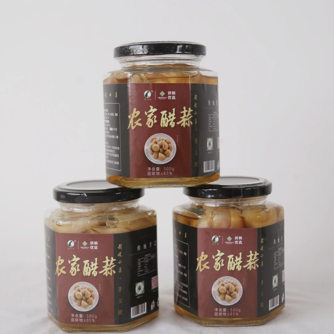 程嫂小菜安徽特产下饭菜即食 农家醋蒜 罐装 500g