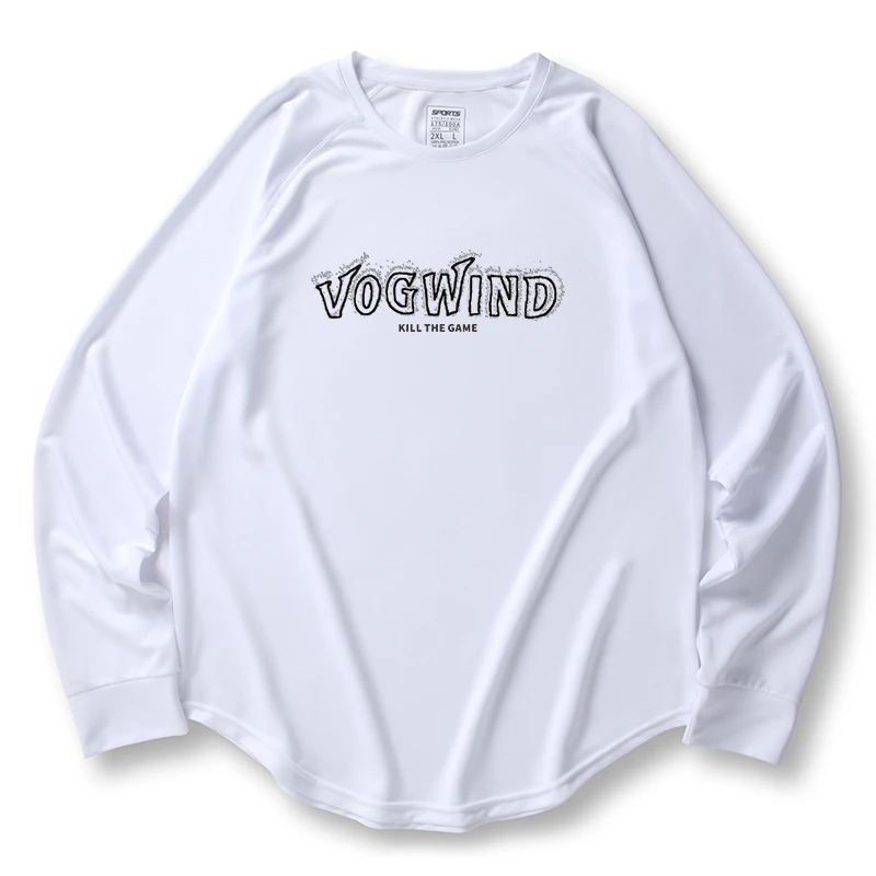 速风者秋冬款休闲圆领T恤 宽松速干 透气 运动潮流长袖美式投篮服