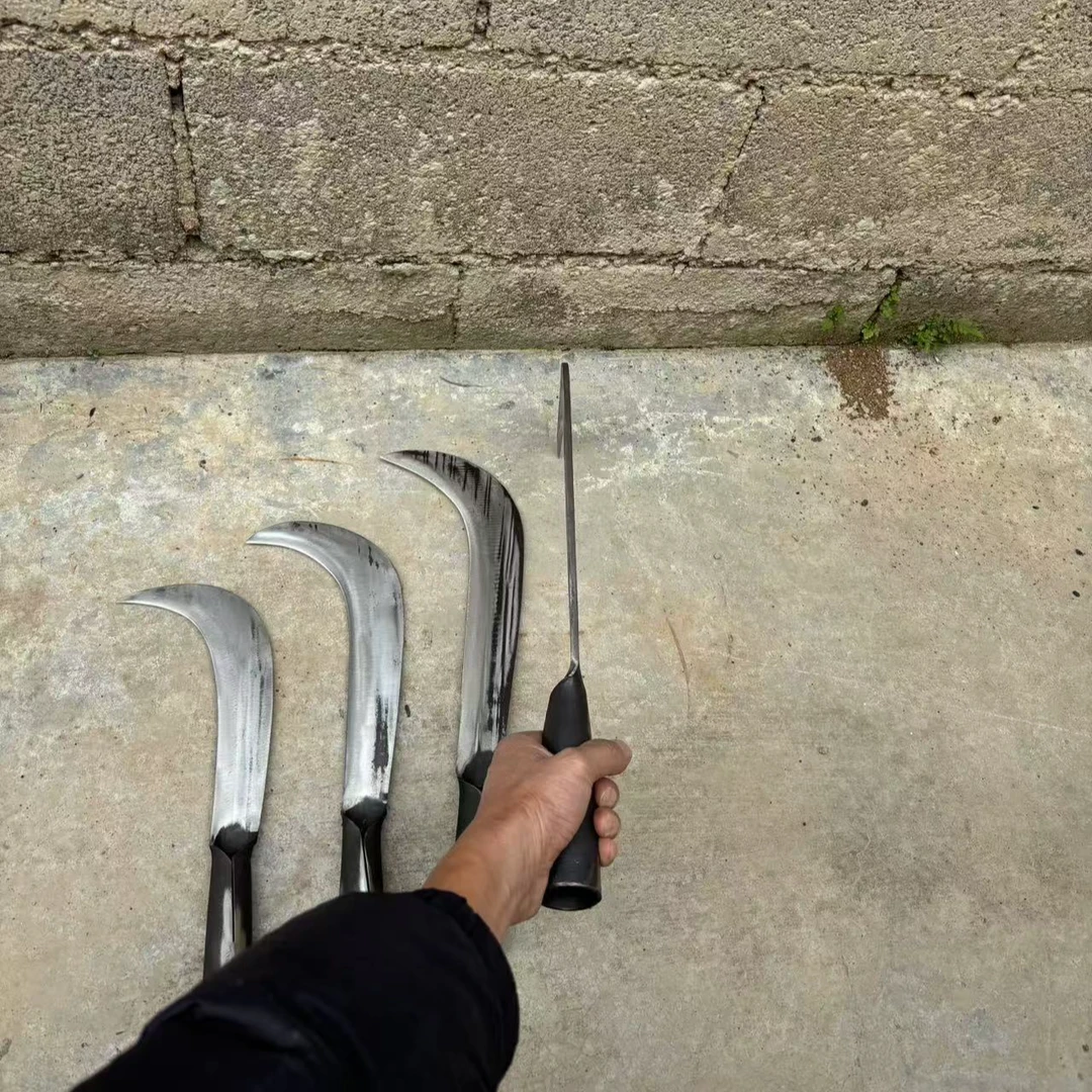 纯手工锻打农用工具蕉叶弯刀户外家用农用