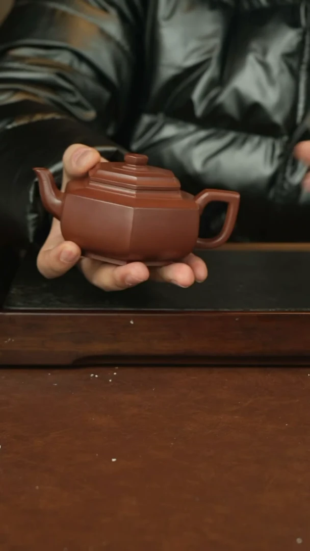 【闪购商品】紫砂茶壶六方雪华