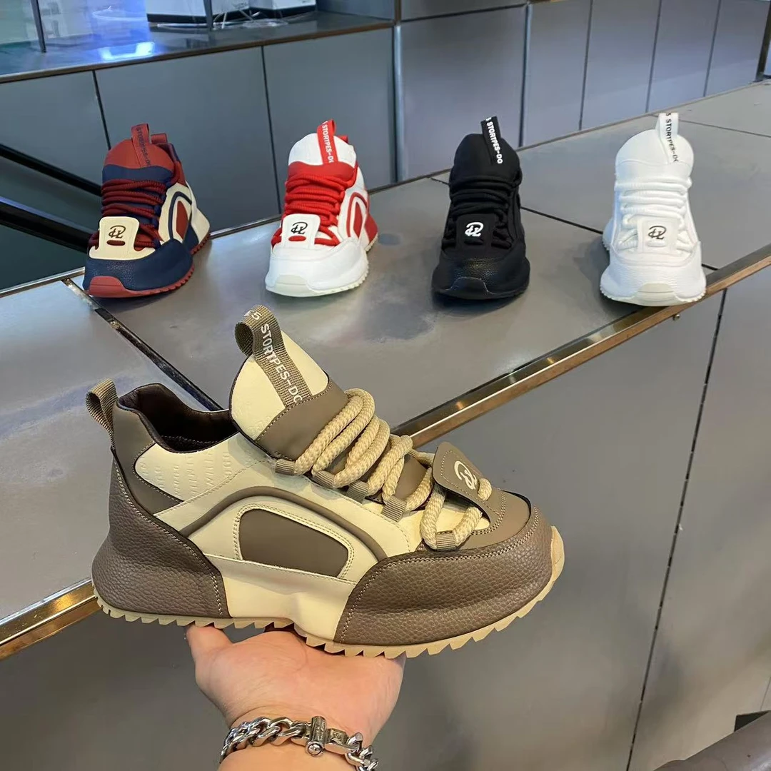 2024秋冬季时尚手工包底个性潮流男士休闲鞋（单棉同款-皮鞋码）