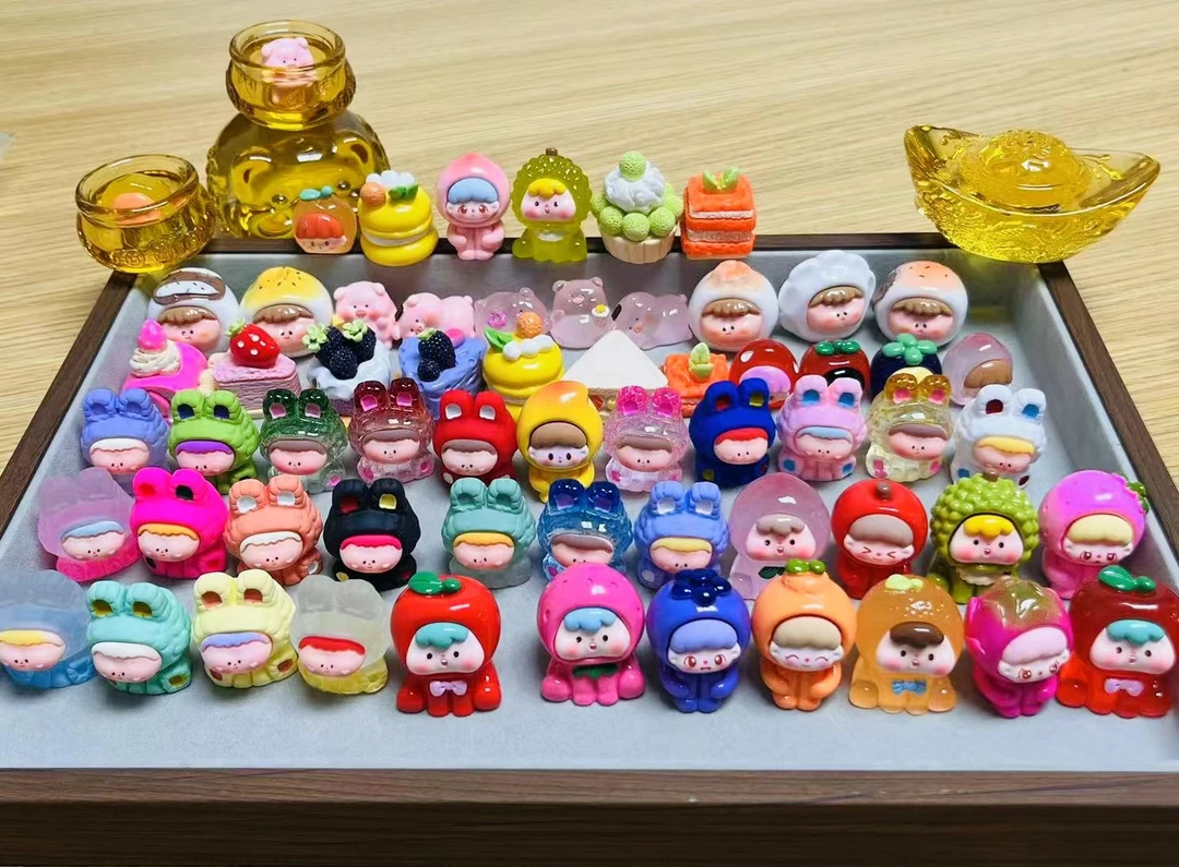 山骨珠宝 树脂玩偶DIY大家族公仔多样性发一