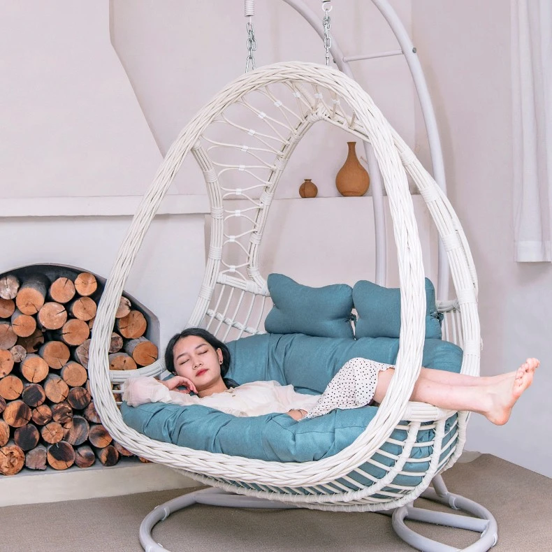 紫叶吊篮椅室内双人吊床家用阳台休闲摇篮椅卧室少女网红秋千吊椅