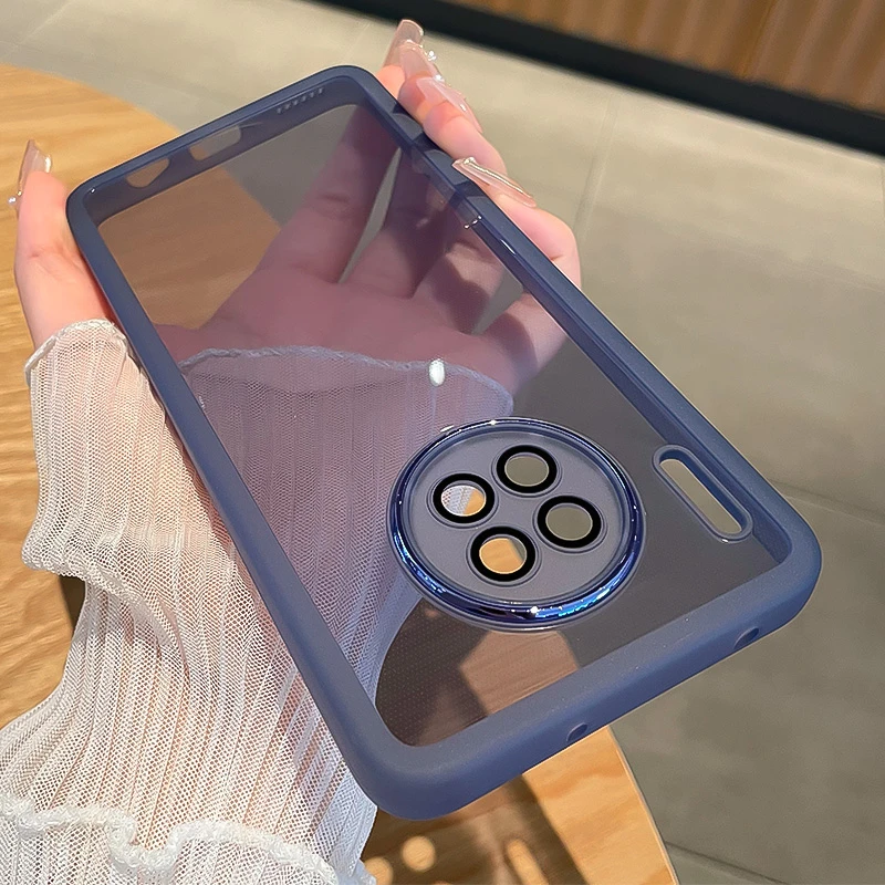 适用华为mate30手机壳mate30pro女款硅胶ins风网红情侣镜头全包套