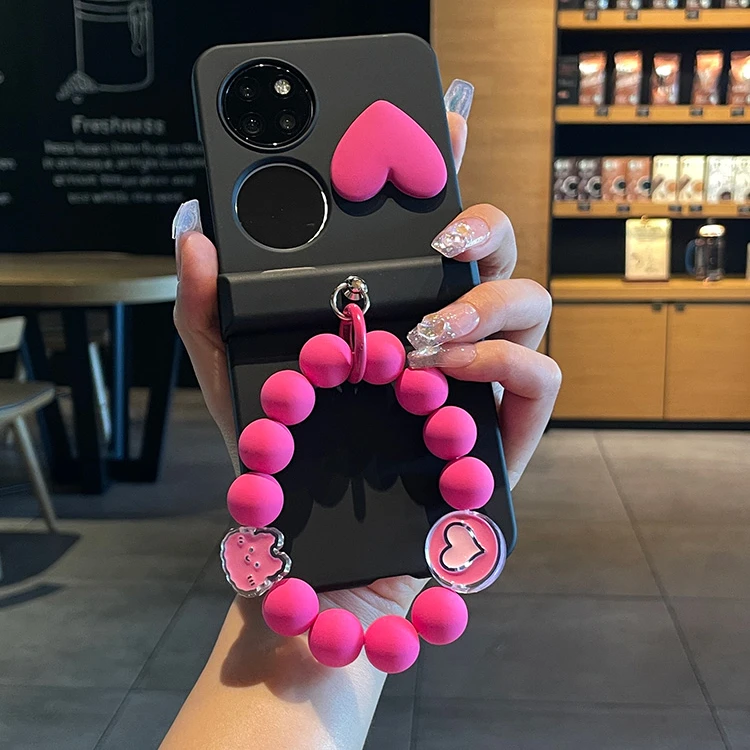 爱心适用华为pocket2手机壳创意p50pockets宝盒purax小米mixfip2