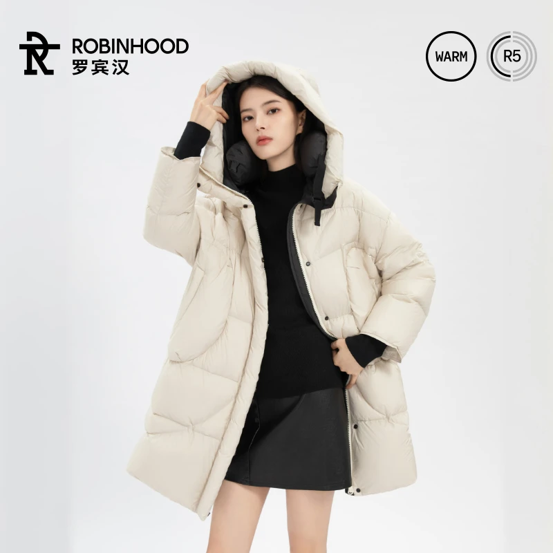 罗宾汉冬季时尚休闲女款羽绒服-Y-23YR01