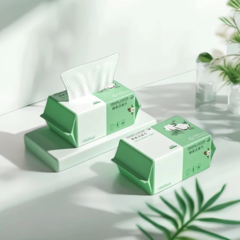 绿棉柔巾洗脸巾擦脸巾孕妇婴儿洁面卸妆美容亲肤干湿两用加厚