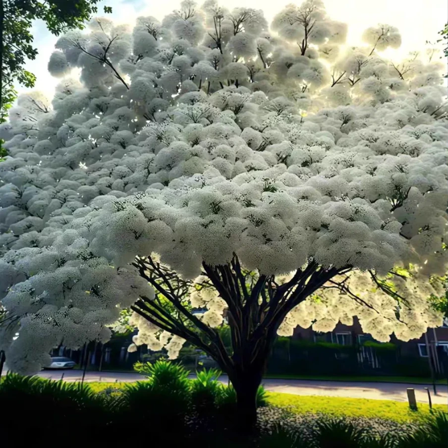 梦幻流苏树苗四月雪嫁接桂花油根子南方北方耐寒耐热庭院盆栽花卉